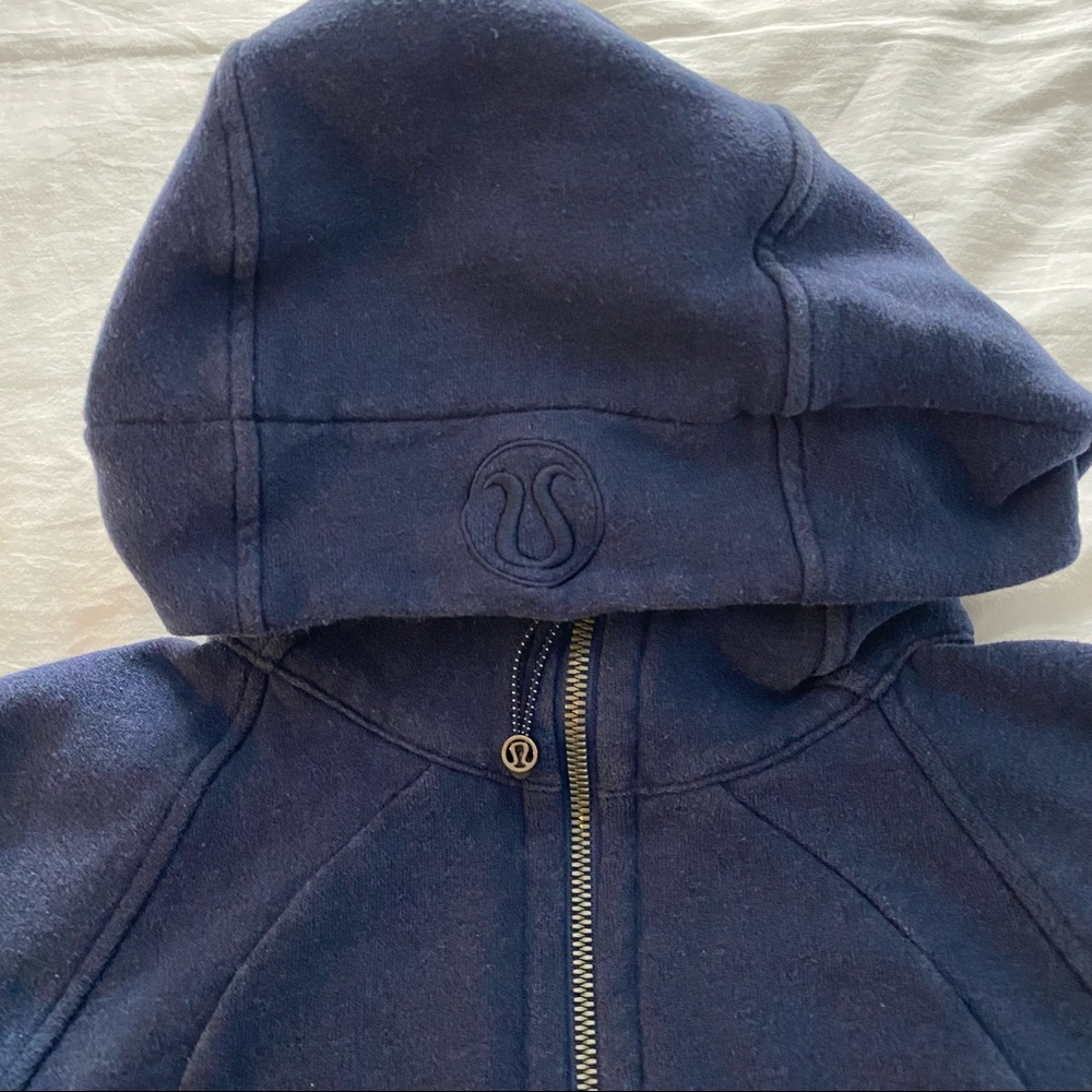Lululemon Scuba Hoodie * Light Cotton Fleece Jacket - Sz 6 - Heathered Larkspur